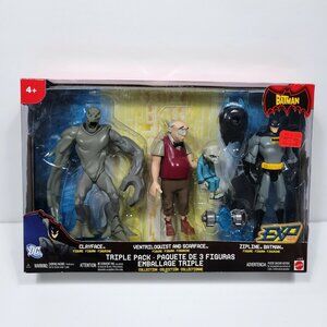 The Batman Triple Pack Action Figures EXP Ventriloquist Scarface Clayface NEW DC